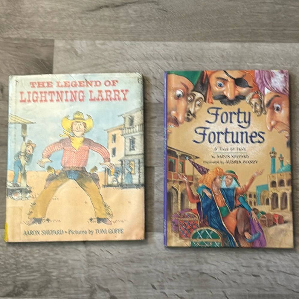 Aaron Shepard Books. The Legend of Lightning Larry & Forty Fortunes. Hardcover